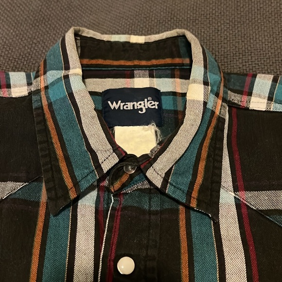 Vintage Wrangler Snap Button Shirt - Picture 2 of 4